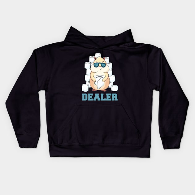 Toilet paper dealer Kids Hoodie by LR_Collections